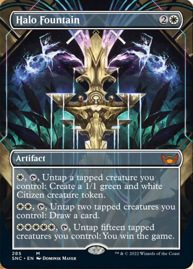 Halo Fountain (Borderless Alternate Art) [Streets of New Capenna] MTG Single Magic: The Gathering | Red Claw Gaming