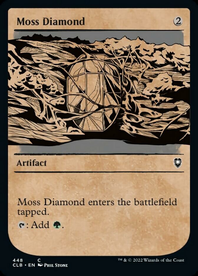 Moss Diamond (Showcase) [Commander Legends: Battle for Baldur's Gate] MTG Single Magic: The Gathering | Red Claw Gaming