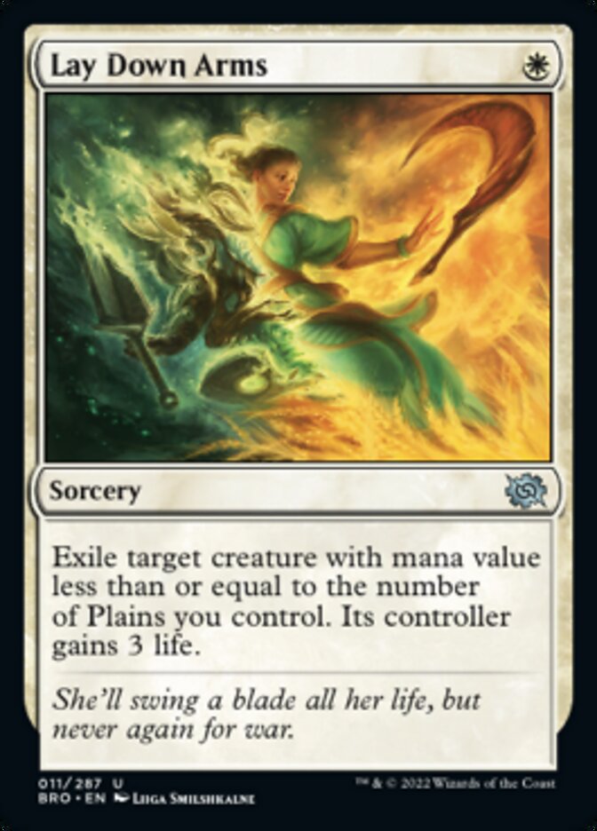 Lay Down Arms [The Brothers' War] MTG Single Magic: The Gathering | Red Claw Gaming