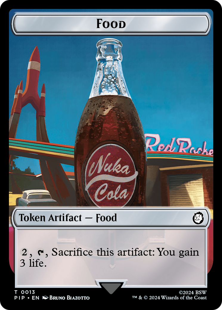 Food (0013) // Clue Double-Sided Token [Fallout Tokens] MTG Single Magic: The Gathering | Red Claw Gaming