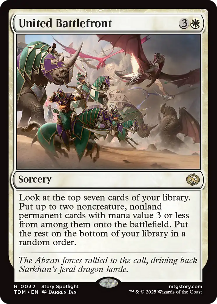 United Battlefront [Tarkir: Dragonstorm] MTG Single Magic: The Gathering | Red Claw Gaming