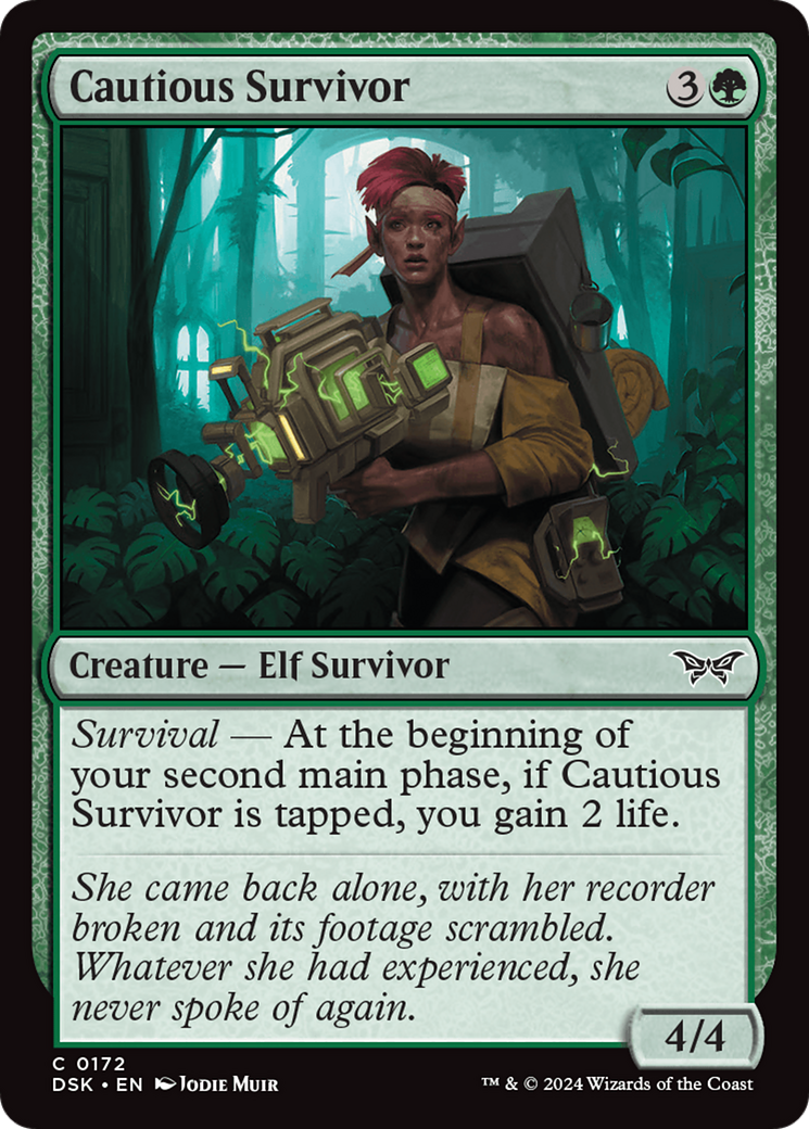 Cautious Survivor [Duskmourn: House of Horror] MTG Single Magic: The Gathering | Red Claw Gaming