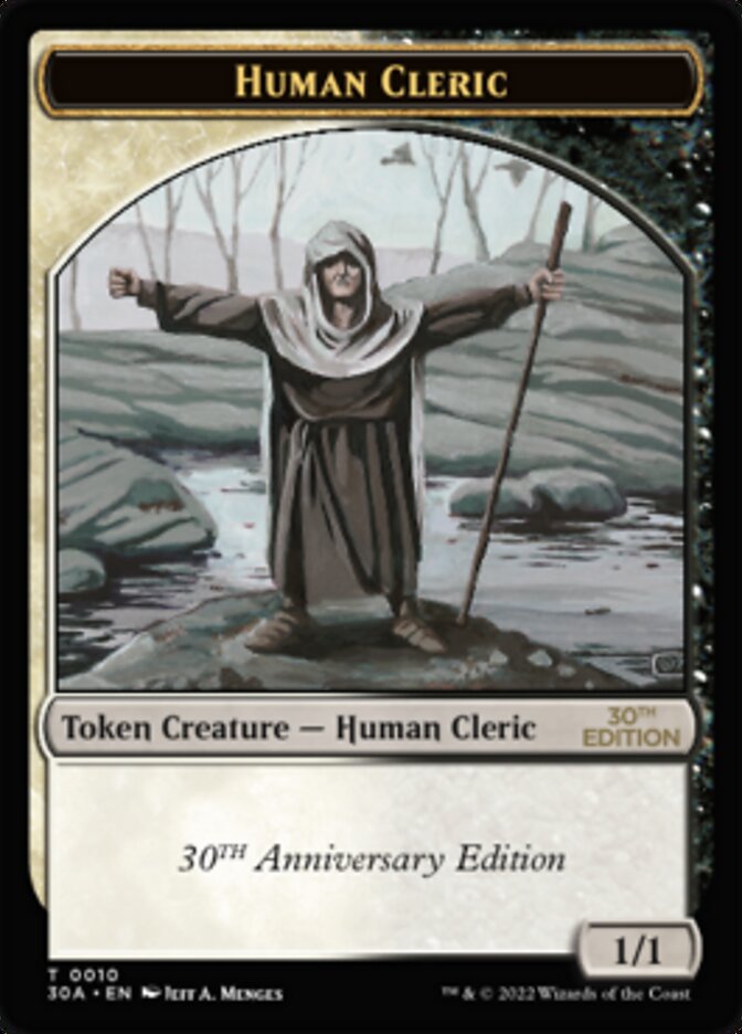 Human Cleric Token [30th Anniversary Tokens] MTG Single Magic: The Gathering | Red Claw Gaming