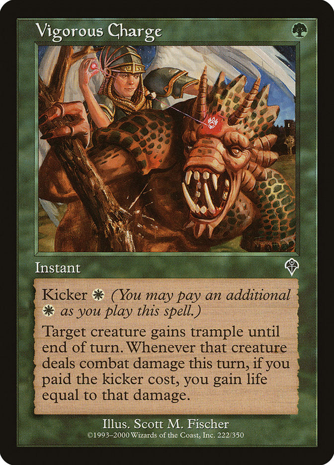 Vigorous Charge [Invasion] MTG Single Magic: The Gathering | Red Claw Gaming
