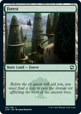 Forest (281) [Dungeons & Dragons: Adventures in the Forgotten Realms] MTG Single Magic: The Gathering | Red Claw Gaming