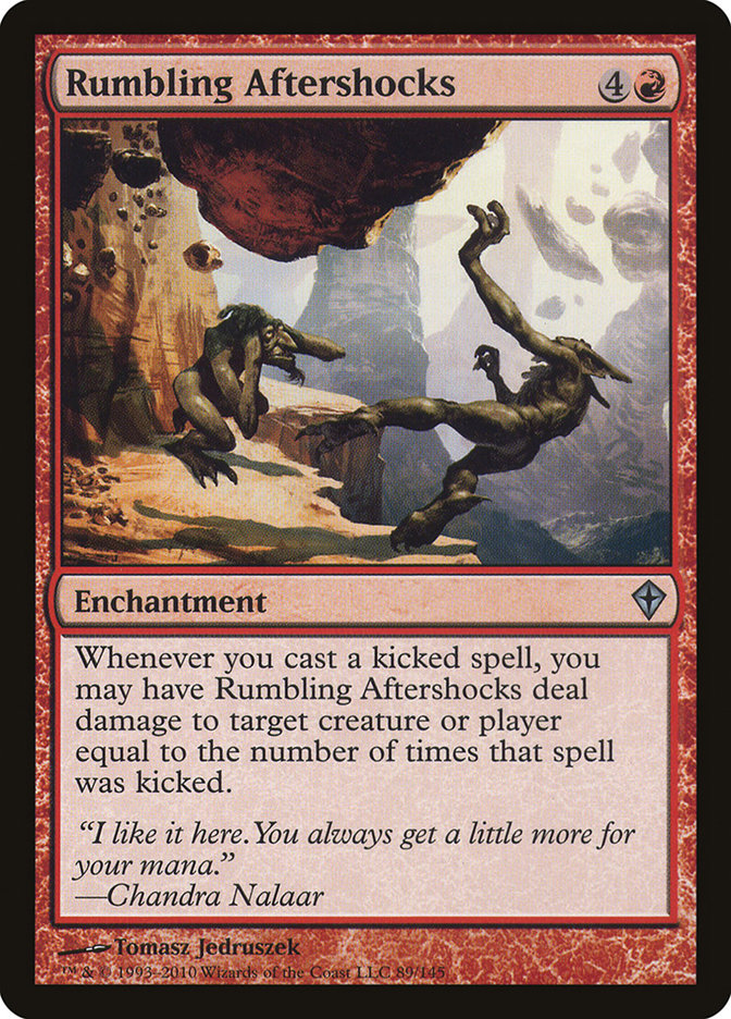 Rumbling Aftershocks [Worldwake] MTG Single Magic: The Gathering | Red Claw Gaming