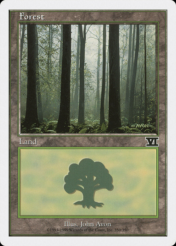 Forest (350) [Classic Sixth Edition] MTG Single Magic: The Gathering | Red Claw Gaming