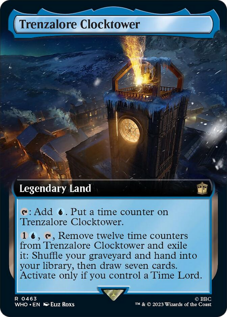Trenzalore Clocktower (Extended Art) [Doctor Who] MTG Single Magic: The Gathering | Red Claw Gaming