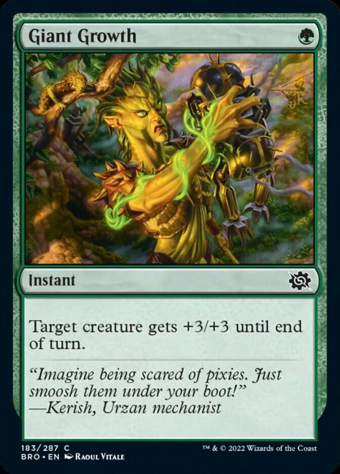 Giant Growth [The Brothers' War] MTG Single Magic: The Gathering | Red Claw Gaming