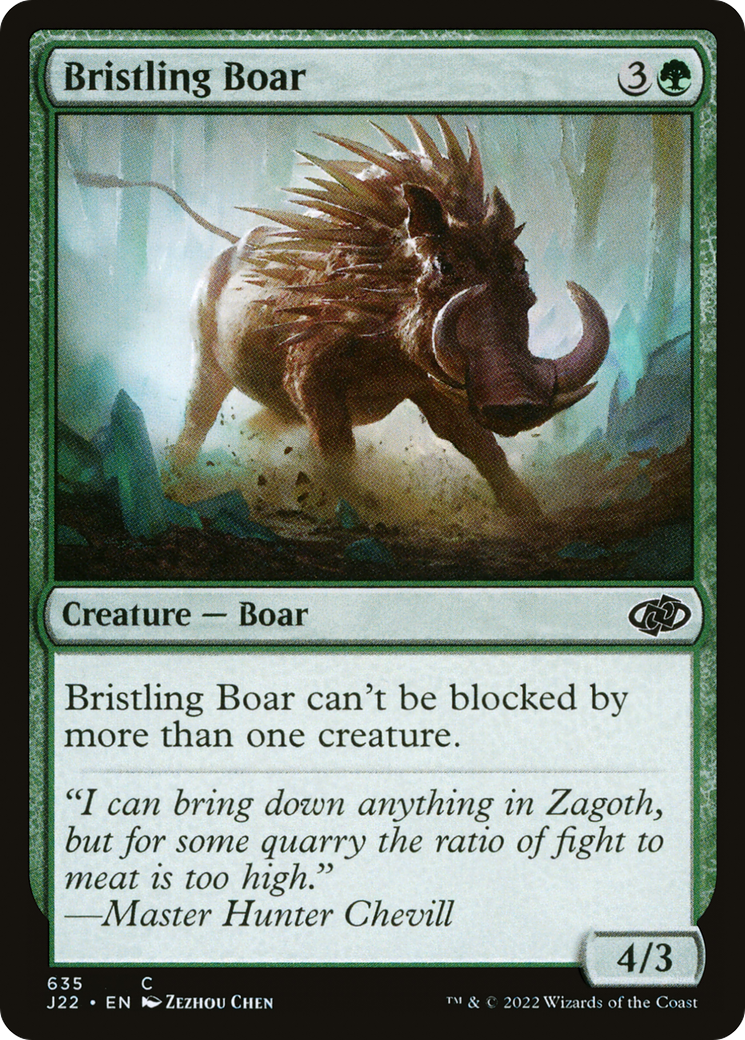 Bristling Boar [Jumpstart 2022] MTG Single Magic: The Gathering | Red Claw Gaming