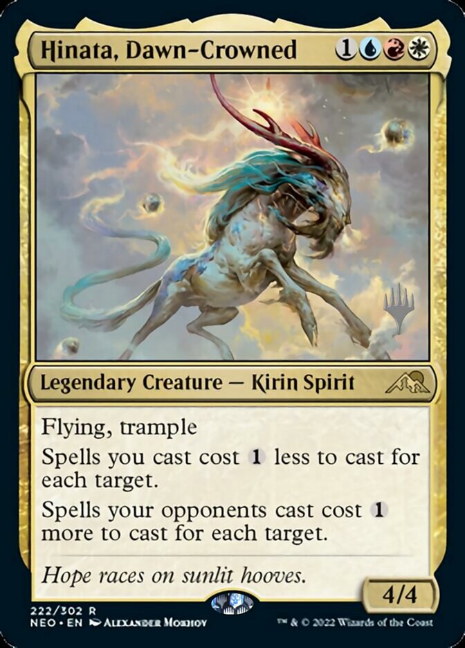 Hinata, Dawn-Crowned (Promo Pack) [Kamigawa: Neon Dynasty Promos] MTG Single Magic: The Gathering | Red Claw Gaming