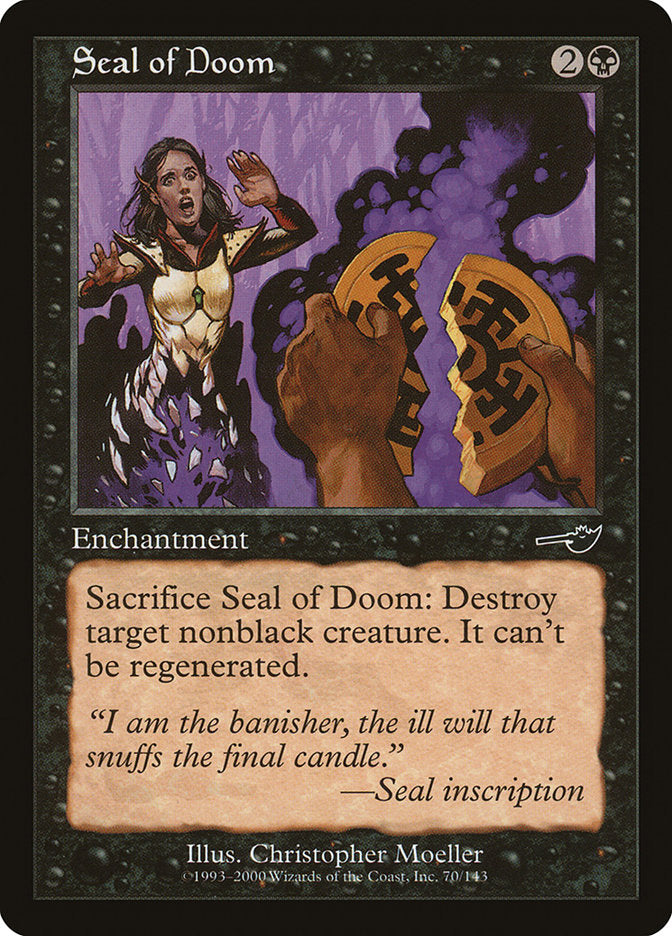 Seal of Doom [Nemesis] MTG Single Magic: The Gathering | Red Claw Gaming