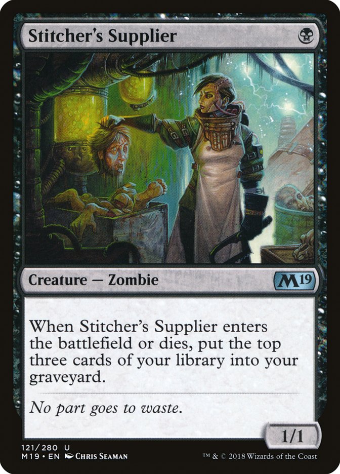 Stitcher's Supplier [Core Set 2019] MTG Single Magic: The Gathering | Red Claw Gaming