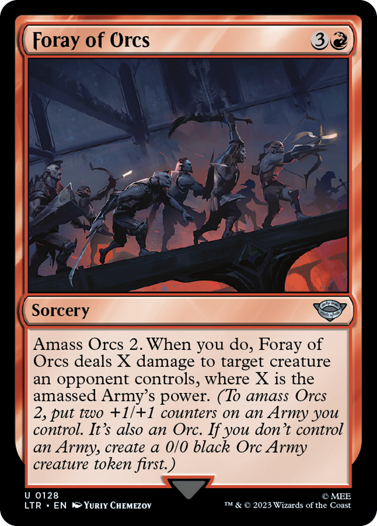 Foray of Orcs [The Lord of the Rings: Tales of Middle-Earth] MTG Single Magic: The Gathering | Red Claw Gaming