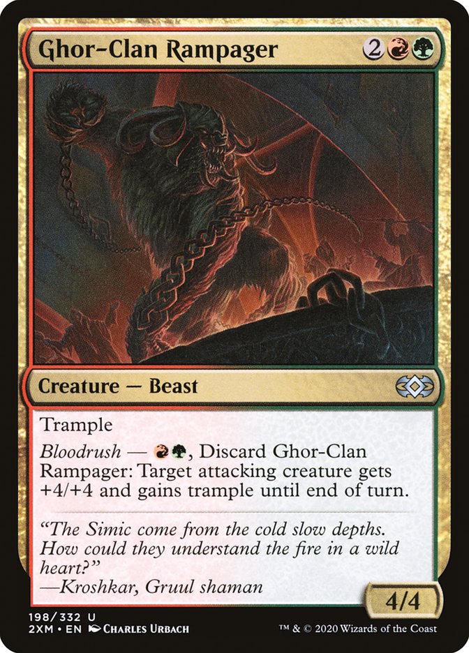 Ghor-Clan Rampager [Double Masters] MTG Single Magic: The Gathering | Red Claw Gaming