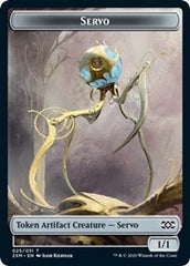 Servo // Soldier Double-Sided Token [Double Masters Tokens] MTG Single Magic: The Gathering | Red Claw Gaming