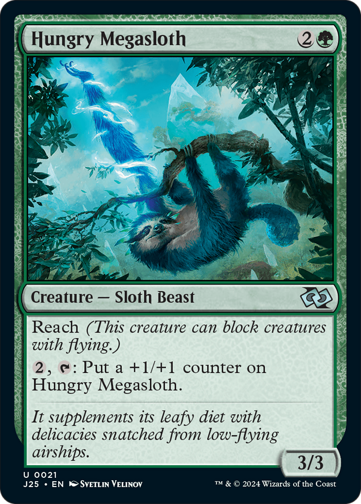 Hungry Megasloth [Foundations Jumpstart] MTG Single Magic: The Gathering | Red Claw Gaming
