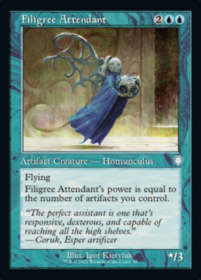 Filigree Attendant (Retro) [The Brothers' War Commander] MTG Single Magic: The Gathering | Red Claw Gaming