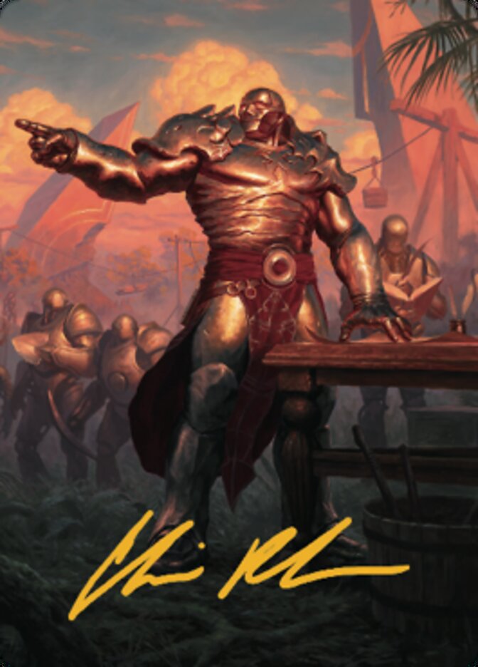 Karn, Living Legacy Art Card 1 (Gold-Stamped Signature) [Dominaria United Art Series] MTG Single Magic: The Gathering | Red Claw Gaming