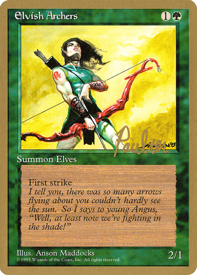 Elvish Archers (Preston Poulter) [Pro Tour Collector Set] MTG Single Magic: The Gathering | Red Claw Gaming