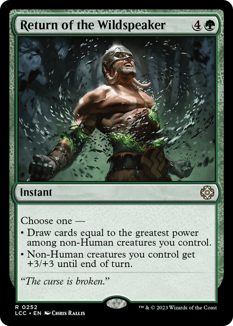 Return of the Wildspeaker [The Lost Caverns of Ixalan Commander] MTG Single Magic: The Gathering | Red Claw Gaming