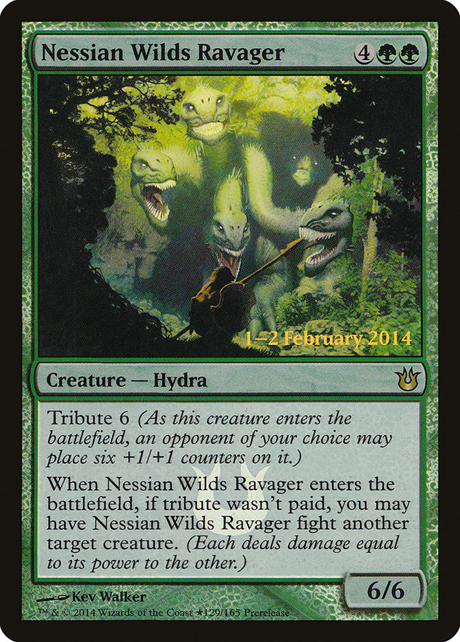 Nessian Wilds Ravager [Born of the Gods Prerelease Promos] MTG Single Magic: The Gathering | Red Claw Gaming
