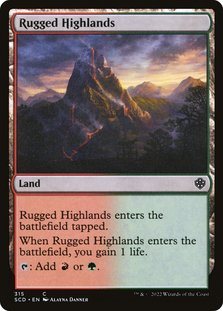 Rugged Highlands [Starter Commander Decks] MTG Single Magic: The Gathering | Red Claw Gaming