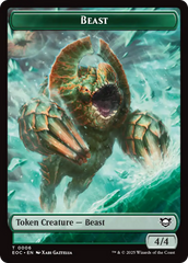 Beast (0006) // Elemental (0007) Double-Sided Token [Edge of Eternities Commander Tokens] MTG Single Magic: The Gathering | Red Claw Gaming