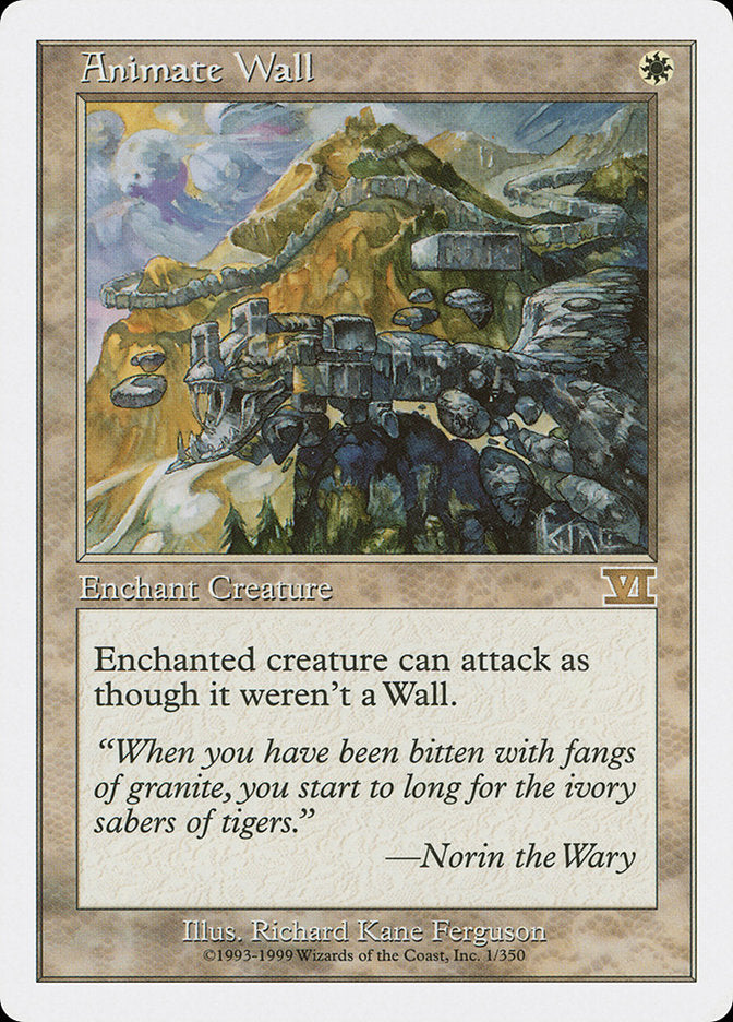 Animate Wall [Classic Sixth Edition] MTG Single Magic: The Gathering | Red Claw Gaming