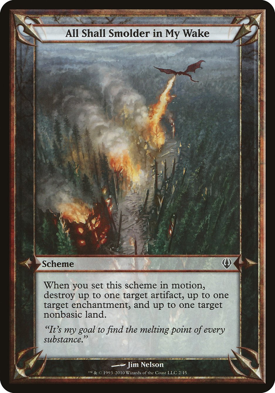 All Shall Smolder in My Wake (Schemes) [Archenemy Schemes] MTG Single Magic: The Gathering | Red Claw Gaming
