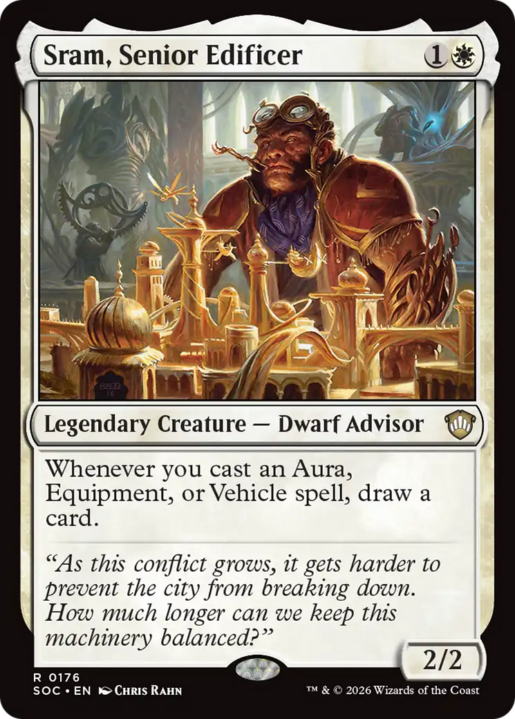 Sram, Senior Edificer [Secrets of Strixhaven Commander] MTG Single Magic: The Gathering | Red Claw Gaming