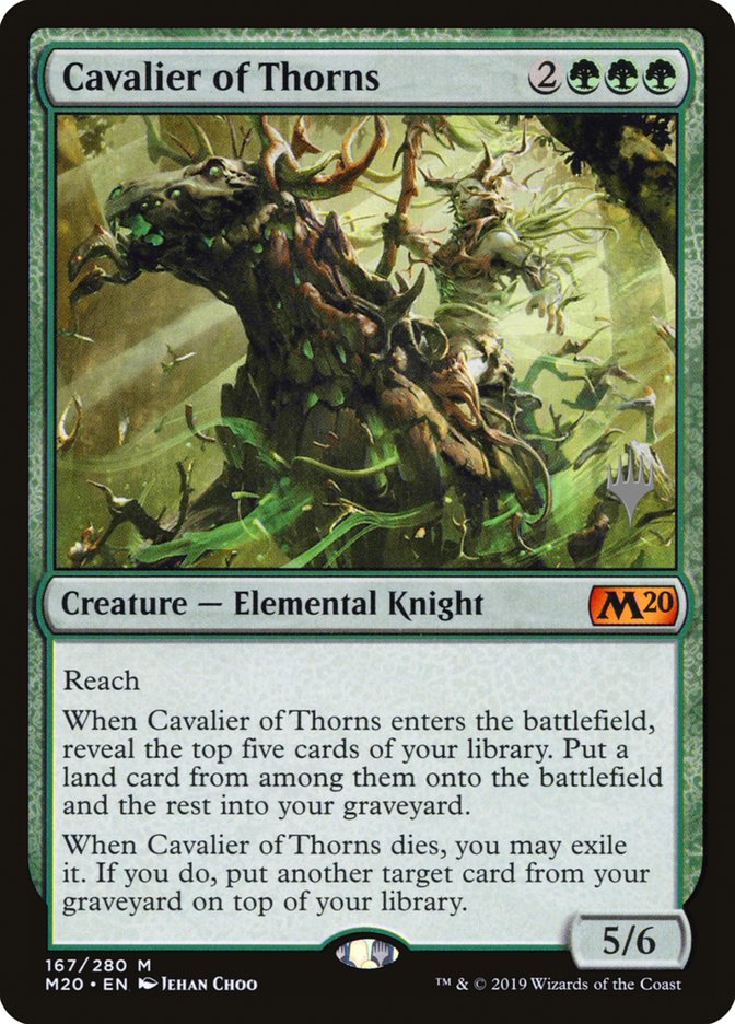 Cavalier of Thorns (Promo Pack) [Core Set 2020 Promos] MTG Single Magic: The Gathering | Red Claw Gaming
