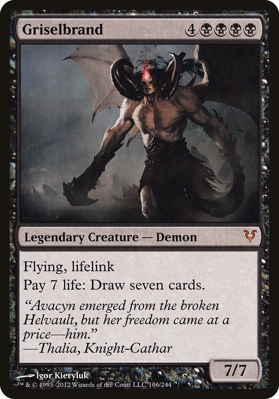Griselbrand (Oversized) [Open the Helvault] MTG Single Magic: The Gathering | Red Claw Gaming