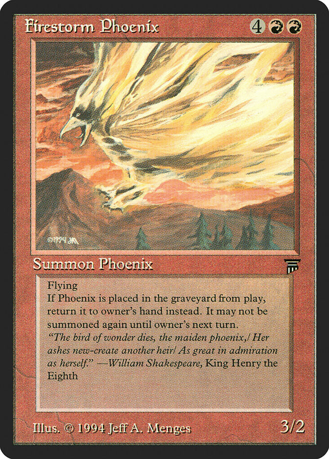 Firestorm Phoenix [Legends] MTG Single Magic: The Gathering | Red Claw Gaming