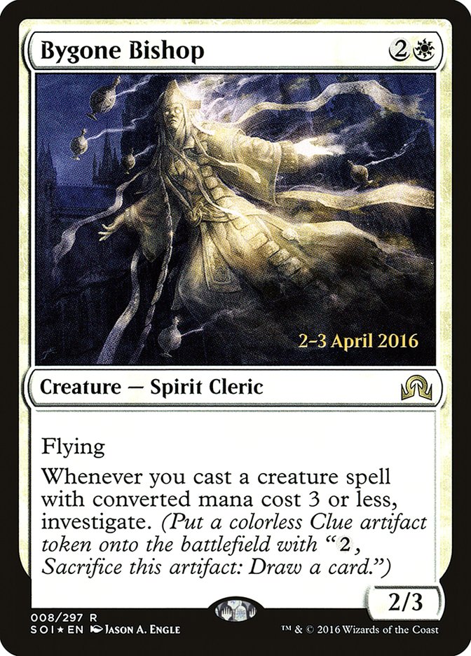 Bygone Bishop [Shadows over Innistrad Prerelease Promos] MTG Single Magic: The Gathering | Red Claw Gaming