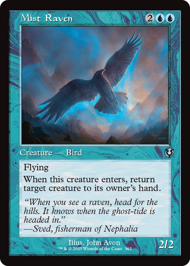 Mist Raven (Retro Frame) [Innistrad Remastered] MTG Single Magic: The Gathering | Red Claw Gaming