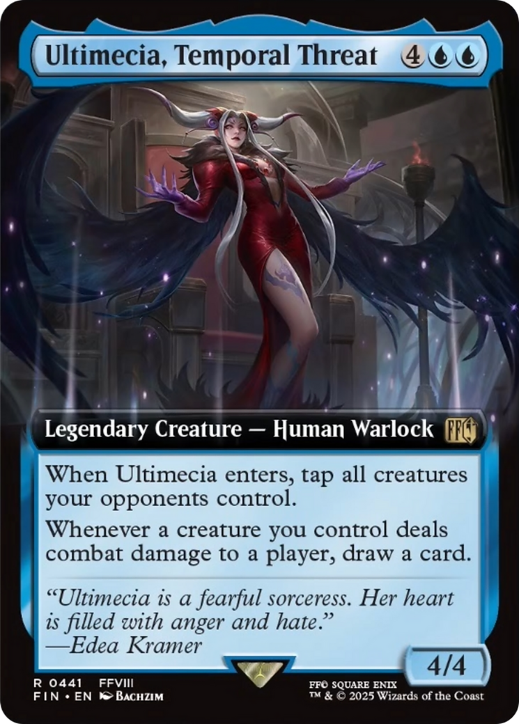 Ultimecia, Temporal Threat (Extended Art) [FINAL FANTASY] MTG Single Magic: The Gathering | Red Claw Gaming