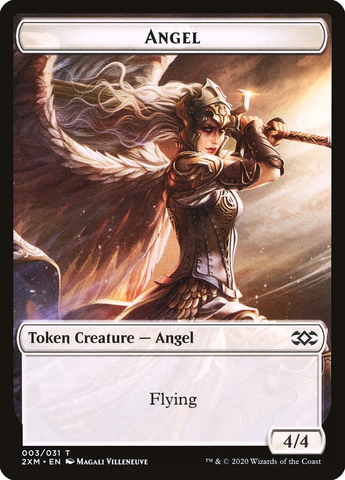 Angel Token [Double Masters Tokens] MTG Single Magic: The Gathering | Red Claw Gaming