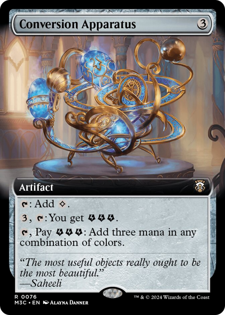 Conversion Apparatus (Extended Art) (Ripple Foil) [Modern Horizons 3 Commander] MTG Single Magic: The Gathering | Red Claw Gaming