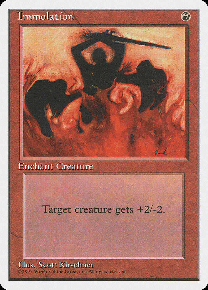 Immolation [Fourth Edition] MTG Single Magic: The Gathering | Red Claw Gaming