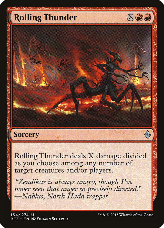 Rolling Thunder [Battle for Zendikar] MTG Single Magic: The Gathering | Red Claw Gaming