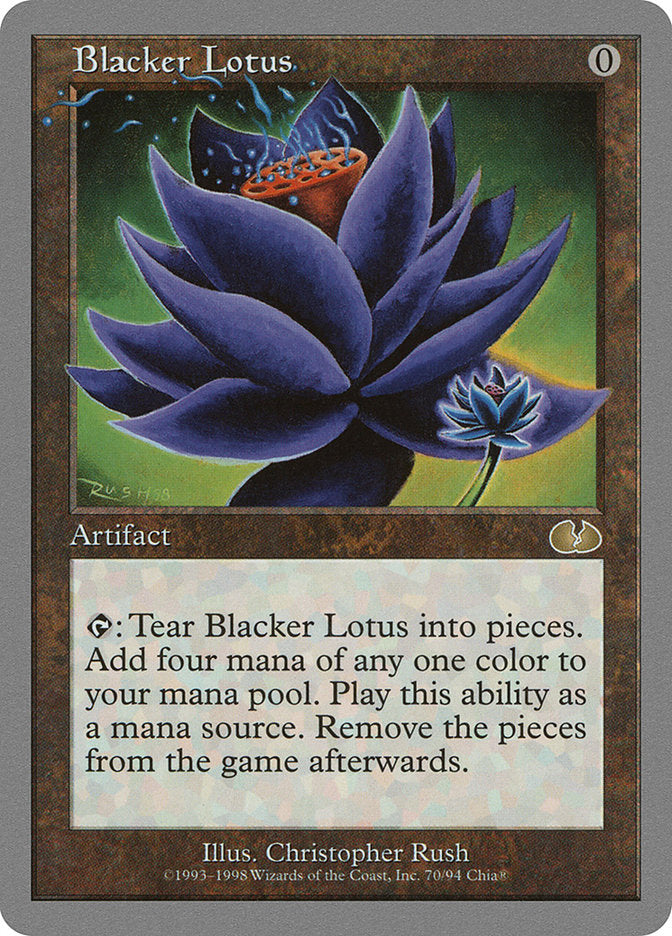 Blacker Lotus [Unglued] MTG Single Magic: The Gathering | Red Claw Gaming