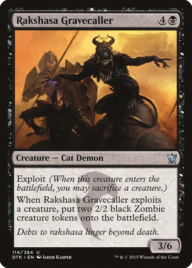 Rakshasa Gravecaller [Dragons of Tarkir] MTG Single Magic: The Gathering | Red Claw Gaming