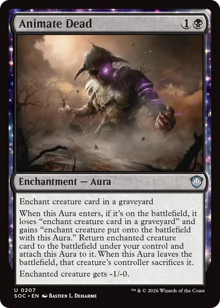 Animate Dead [Secrets of Strixhaven Commander] MTG Single Magic: The Gathering | Red Claw Gaming