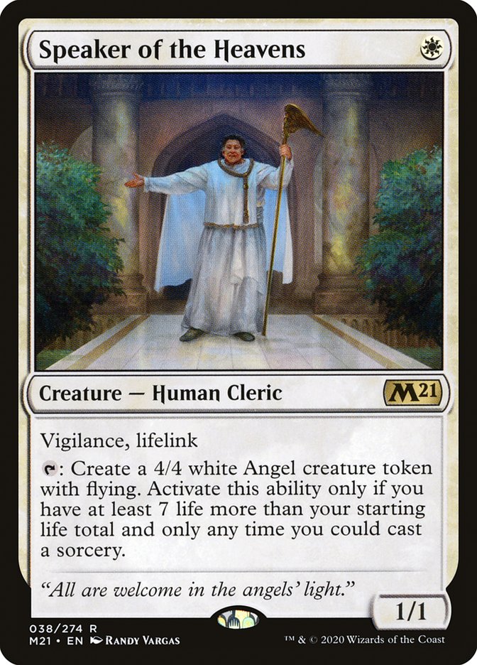 Speaker of the Heavens [Core Set 2021] MTG Single Magic: The Gathering | Red Claw Gaming