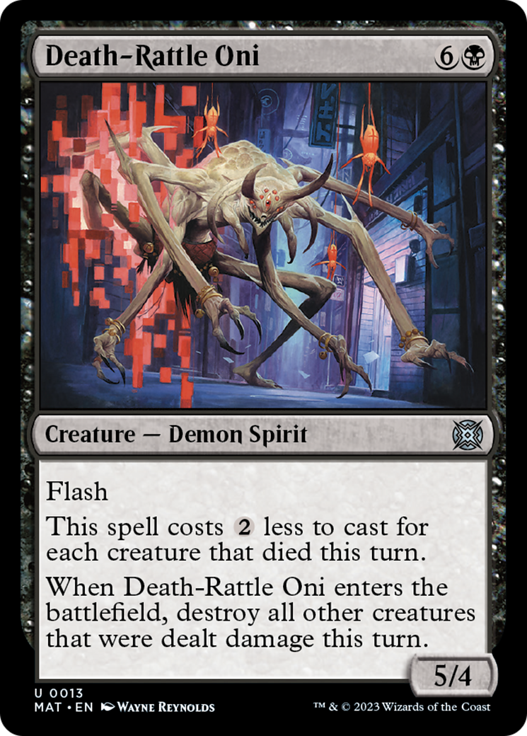 Death-Rattle Oni [March of the Machine: The Aftermath] MTG Single Magic: The Gathering | Red Claw Gaming