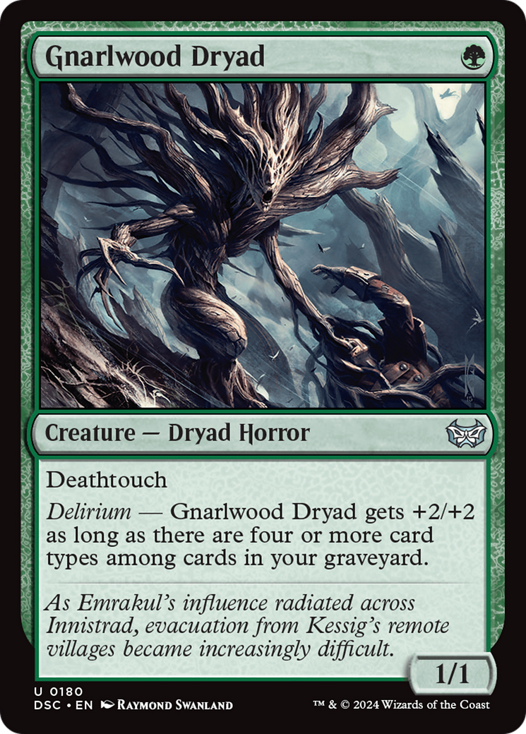 Gnarlwood Dryad [Duskmourn: House of Horror Commander] MTG Single Magic: The Gathering | Red Claw Gaming