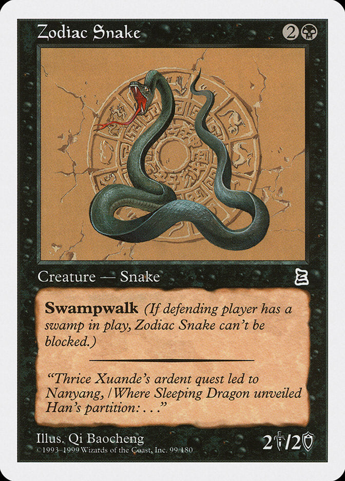 Zodiac Snake [Portal Three Kingdoms] MTG Single Magic: The Gathering | Red Claw Gaming