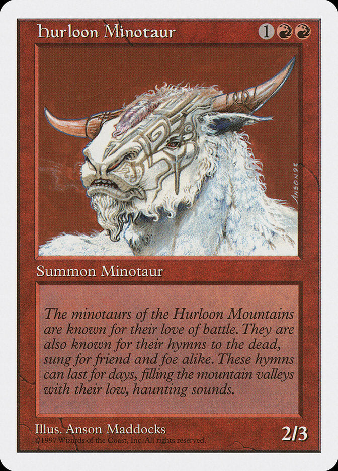 Hurloon Minotaur [Fifth Edition] MTG Single Magic: The Gathering | Red Claw Gaming