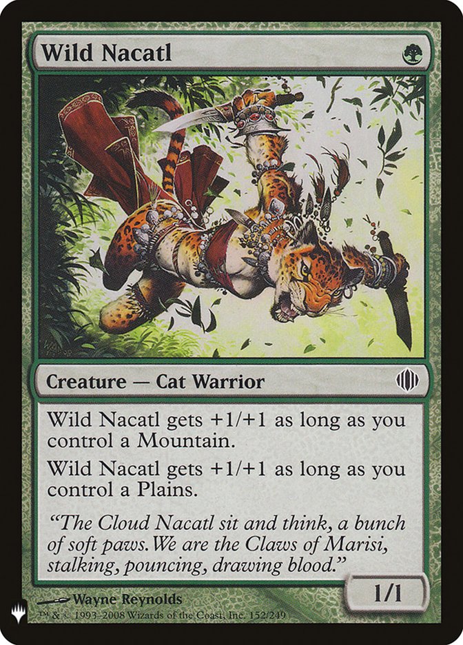 Wild Nacatl [Mystery Booster] MTG Single Magic: The Gathering | Red Claw Gaming